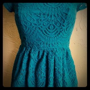 Vintage Green Lace Dress